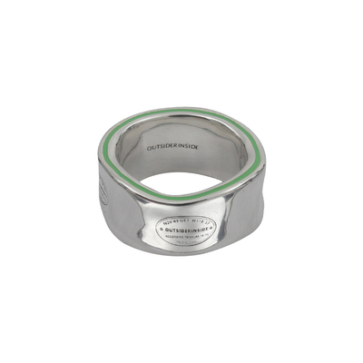 “东城下系列”绿珐琅夹心戒指