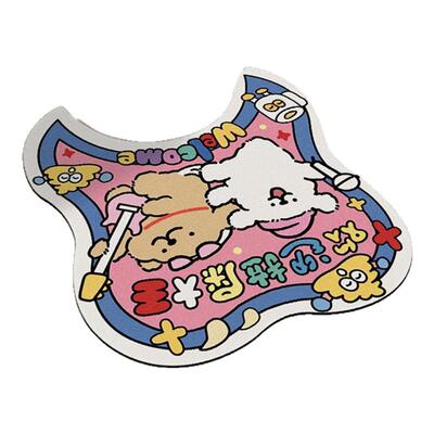 拉屎大王卫生间卡通浴室马桶地垫
