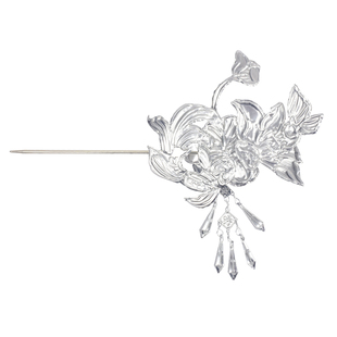 锡纸苗族头饰美术发簪铝箔纸雕刻画流苏发簪古风服装搭配钗子材料