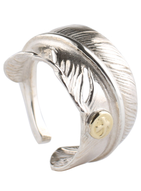 高桥吾郎一休手作点金羽毛戒指