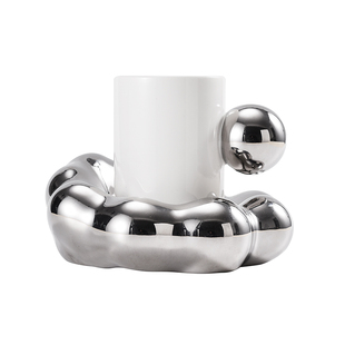 北欧ins风创意云朵少女杯子陶瓷马克杯牛奶杯下午茶情侣咖啡杯碟