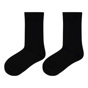 不会丢的袜子 纯色无骨松口月子袜产后春秋女百搭推推袜中筒袜棉