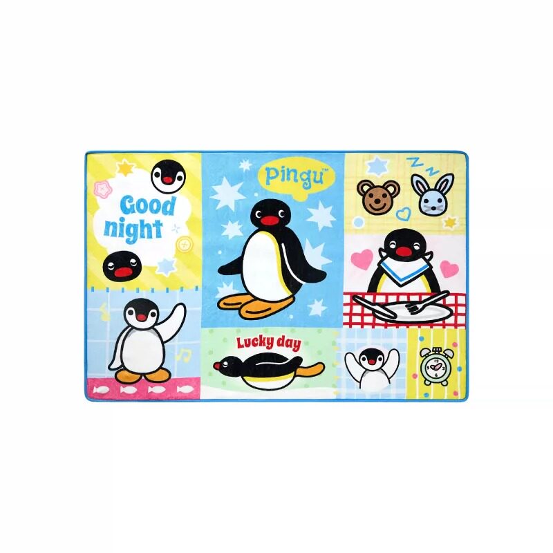 言仓Pingu毛毯法兰绒办公午休毯沙发毯秋冬拼接创意男女生日礼物