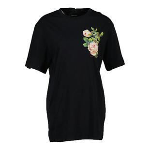SIMONE ROCHA/西蒙娜·罗莎 Rose Banquet T 恤 - 棉质  黑色