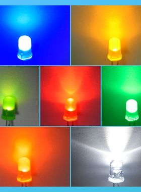 新款直销led发光二极管5mm蓝发蓝光 f5蓝色指示灯珠 超高亮蓝光le