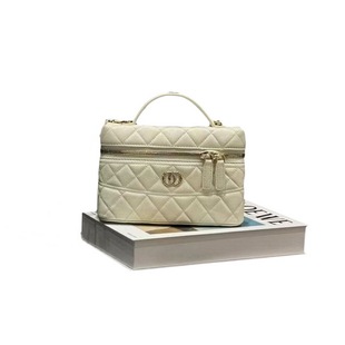 欧尚典鱼子酱头层牛皮饭盒包女2025新款真皮小香风链条斜挎手机包