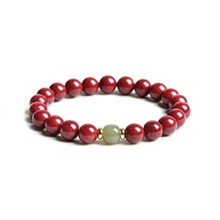 朱砂和田玉手串官方正品舰旗店高纯度天然纯正原矿石真品女款手链