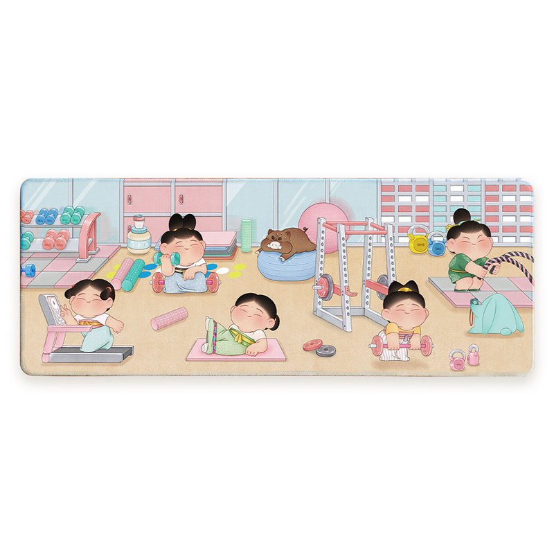 电脑办公桌垫防水鼠标垫鹿想