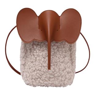 羊羔毛小包包女2025新款韩系小众设计春夏手机包毛毛绒百搭斜挎包