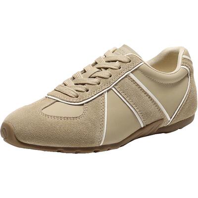 百丽薄底赛车鞋复古阿甘德训鞋女2026新款运动休闲鞋子E9X1DAM6