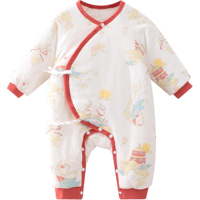 【洪福齐天】满月婴儿拜年服哈衣