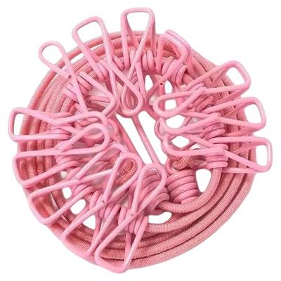 旅行便携式12夹家用可折叠晾衣绳