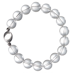 LOREN EYE 净体天然白水晶手串女S925银男手链正品送女友高级礼物