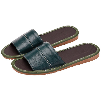 真皮拖鞋女家用夏季防滑室内地板