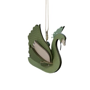 驭手工皮具轻奢品质小天鹅车挂