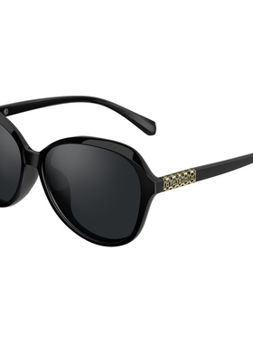 派丽蒙户外太阳镜登山露营防晒装备女款偏光墨镜黑色防强光