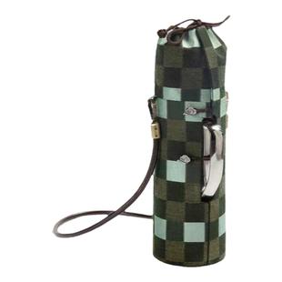 知舍 编织格纹保温壶便携袋 传统工艺中式复古风传家壶袋夹棉防震