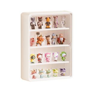 壁挂式手办展示柜透明盲盒展示架公仔模型积木泡泡玛特防尘收纳盒