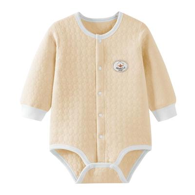 名儿贝乐夹棉保暖三角哈衣包屁衣