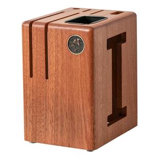 实木刀架置物架多功能刀具收纳架台面厨房通风防霉菜刀座筷笼一体