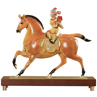 马上封侯高端铜马摆件办公室装饰工艺品公司搬迁开业乔迁贺礼礼品