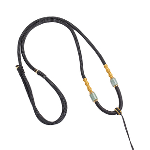 平安扣高端挂绳玉坠玉佩翡翠吊坠挂坠绳高级男士项链挂件编织绳子