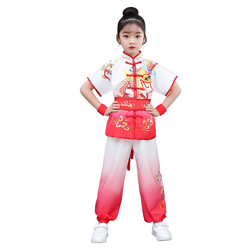儿童武术演出服中国风功夫表演服