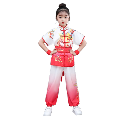 儿童武术演出服中国风功夫表演服