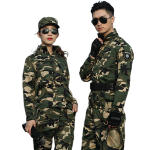 迷彩服套装男军训服女春秋季耐磨加厚户外工装民工劳保工作服套装