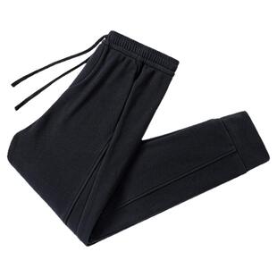 吉普加绒加厚运动裤男士冬季宽松束脚防风裤大码加肥加大休闲裤子