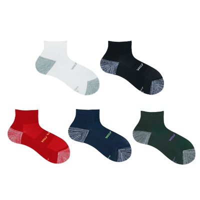 前后掌毛圈脚面双透气系统跑步袜