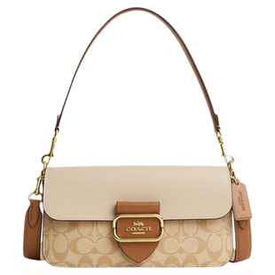 【新年礼物】COACH/蔻驰女士Morgan法棍包拼色单肩斜挎手提腋下包