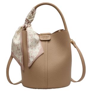 包包女2025新款休闲通勤手提包时尚百搭单肩斜挎包小众质感水桶包