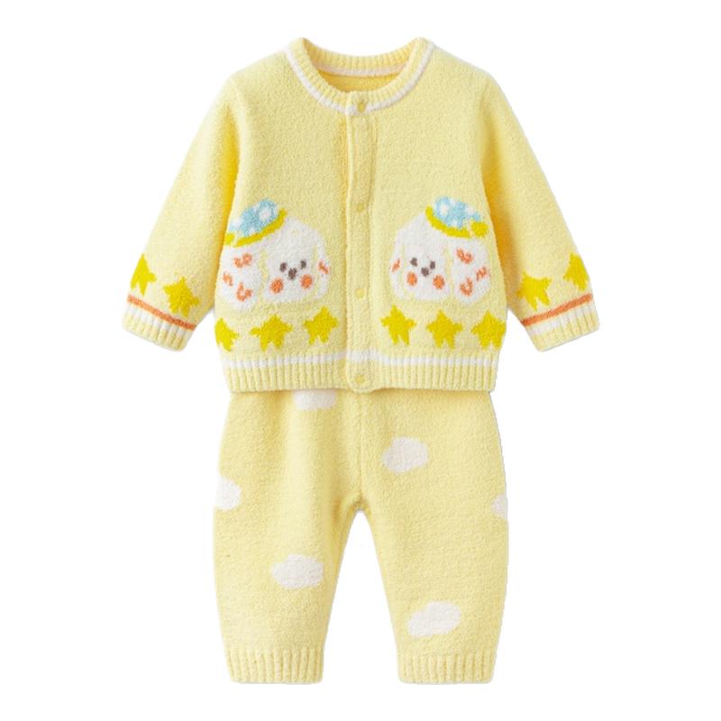 巴拉巴拉宝宝秋冬季装家居服套装