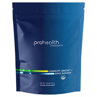 ProHealth Longevity Greens 长寿绿叶蔬菜苹果香蕉味342克粉末