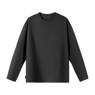 针织面料圆领长袖T恤打底衫