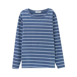 妈妈款秋装洋气上衣2025新款中老年纯棉长袖t恤女大码宽松打底衫