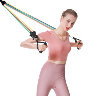 健身11件套弹力绳拉力带女士开肩开背神器挂门阻力带力量训练器材