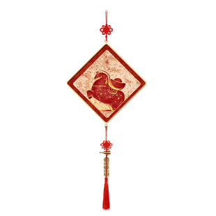 2026新款马年挂饰玄关中式挂画客厅创意挂件春节家用氛围装饰用品