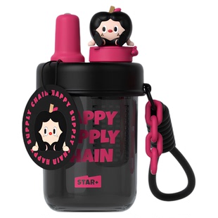 世大家花茶杯女生高颜值吸管杯带茶滤水杯子生日礼物便携2026新款