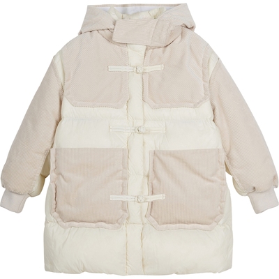 江南布衣童装舒适长款羽绒服