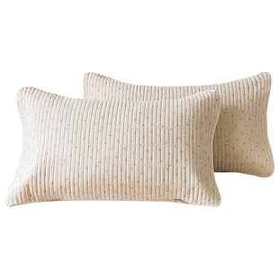 枕巾纯棉一对装防滑不脱落全棉高档可固定枕头巾垫巾绑带款防头油