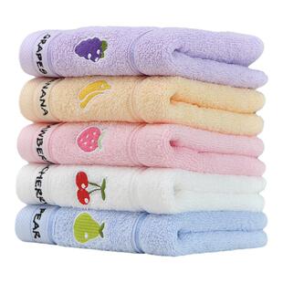 洁丽雅儿童毛巾纯棉小毛巾全棉洗脸家用柔软吸水不掉毛女面巾童巾