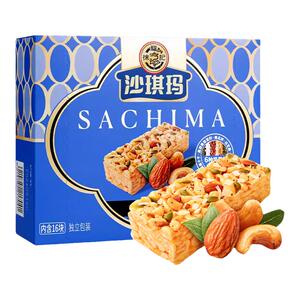 徐福记混合果仁沙琪玛350g盒装6种坚果籽类早餐点心代餐饱腹零食