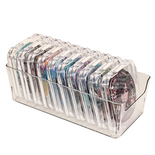 透明吧唧收纳盒5875mm金属徽章展示框单个防尘保护套亚克力展示架