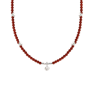 ASTRALIS·隐星｜蝴蝶红玛瑙毛衣链串珠银项链复古显白小众锁骨链