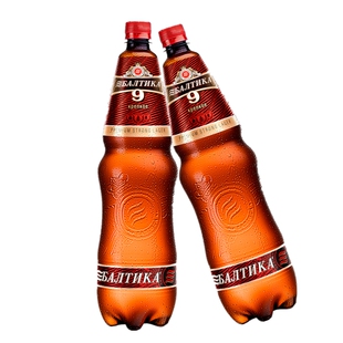 俄罗斯进口波罗的海啤酒塑料桶3 7 9号烈性浓麦芽精酿啤酒1.35升