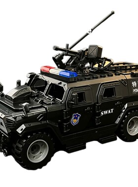 军事悍马装甲车汽车积木特种兵人仔特警士兵男孩拼装玩具适用乐高