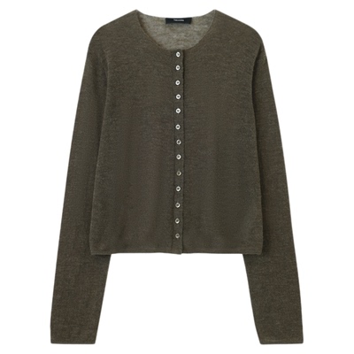 THESOONG肌理感开衫毛针织衫