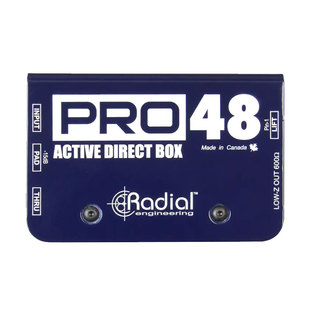 Radial 演出吉他贝斯键盘录音专业J48/stereo PRO48有源DI盒